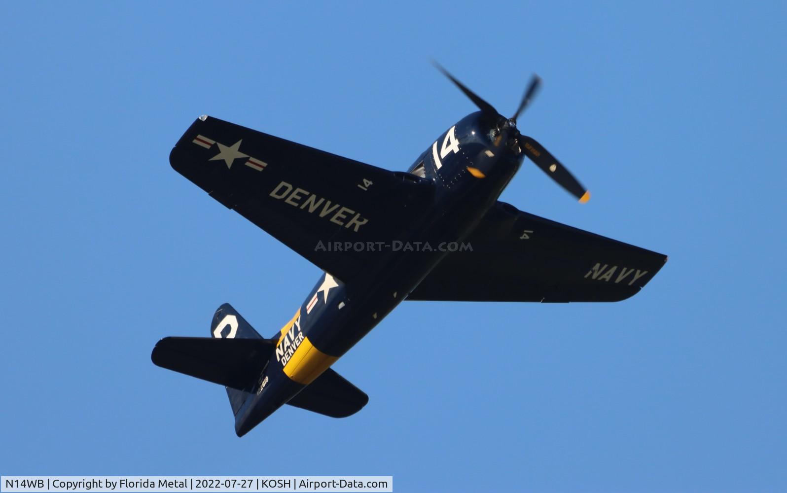 N14WB, Grumman F8F-2 (G58) Bearcat C/N D.1148, OSH 22 zx