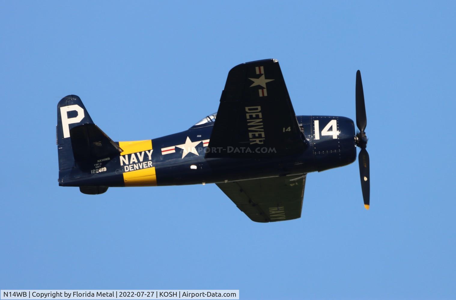 N14WB, Grumman F8F-2 (G58) Bearcat C/N D.1148, F8F zx