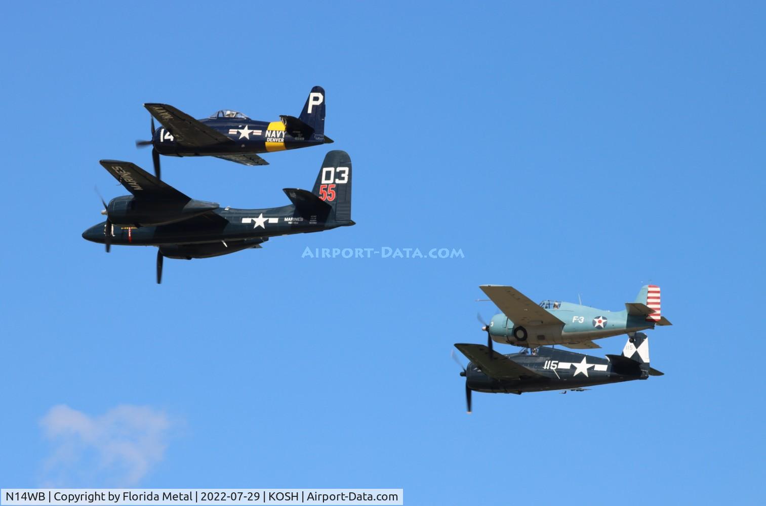 N14WB, Grumman F8F-2 (G58) Bearcat C/N D.1148, OSH 22 zx