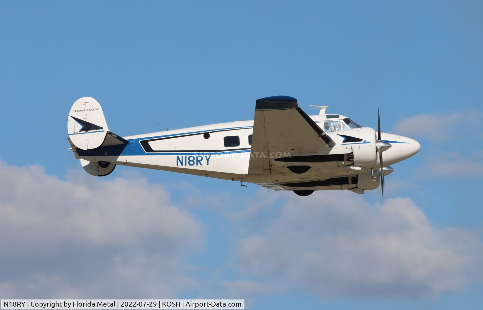 N18RY, 1957 Beech E18S C/N BA-325, Beech E18S zx