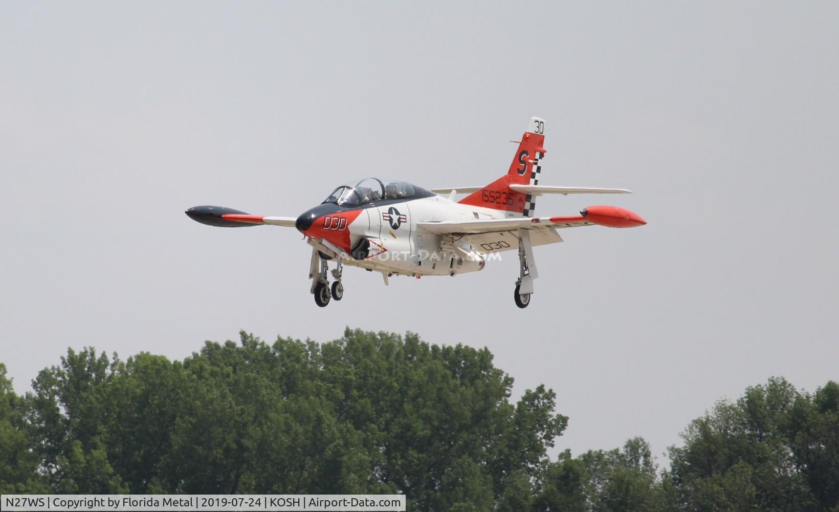 N27WS, North American T-2B Buckeye C/N 310-30, T-2 zx