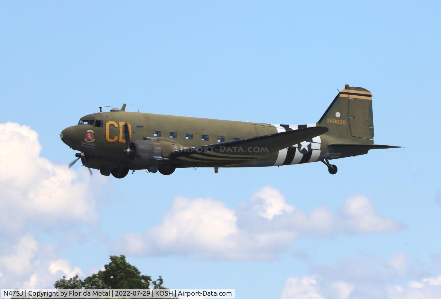 N47SJ, 1943 Douglas DC3C-R (C-47B-5-DK) C/N 14423, OSH 22 zx