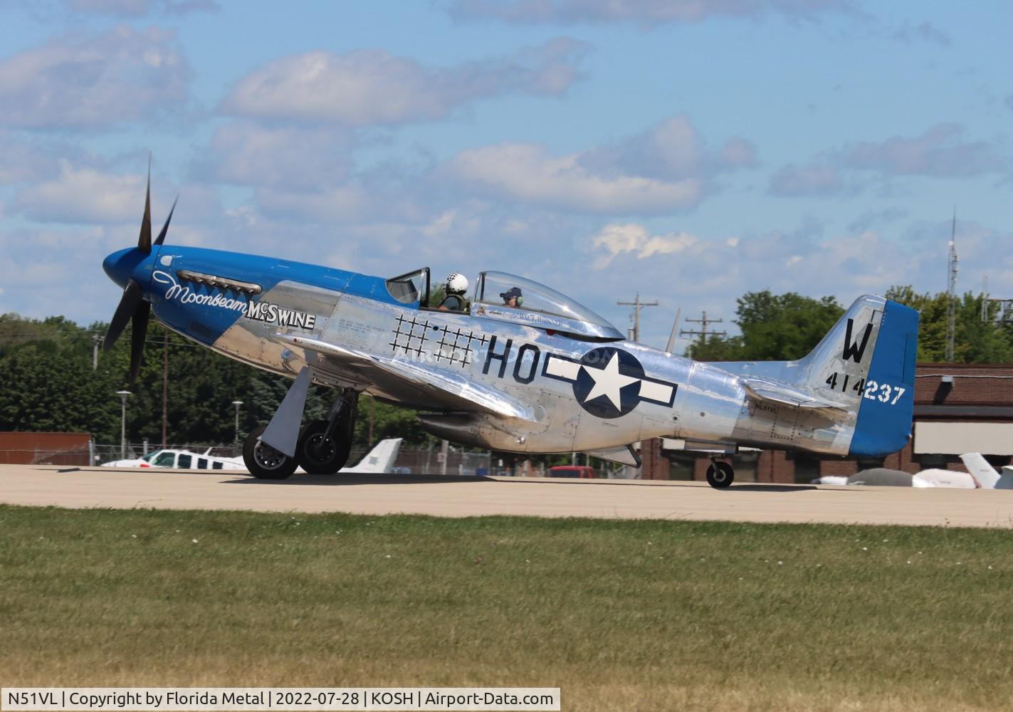 N51VL, 1944 North American F-51D Mustang C/N 122-40196, OSH 22 zx