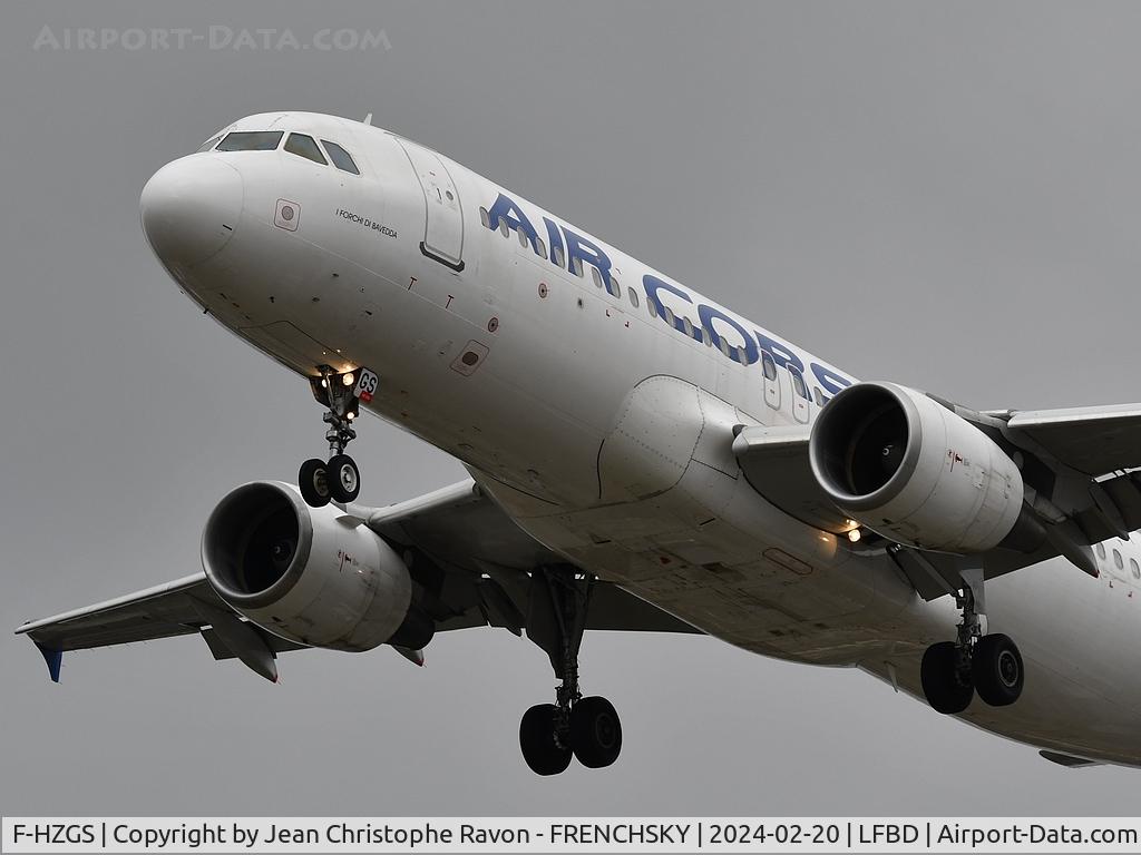 F-HZGS, 2000 Airbus A320-214 C/N 1286, Air Corsica Figari (FSC)	Bordeaux (BOD)	XK900