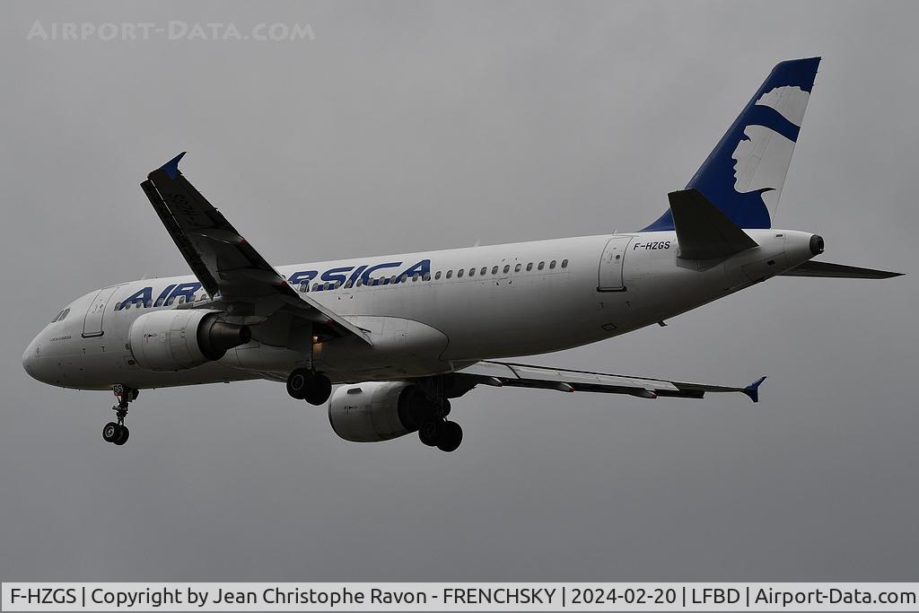 F-HZGS, 2000 Airbus A320-214 C/N 1286, Air Corsica Figari (FSC)	Bordeaux (BOD)	XK900