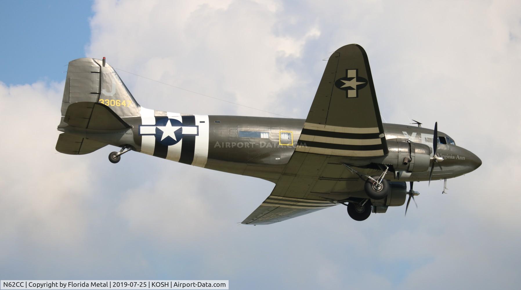 N62CC, 1943 Douglas DC-3C (C-47A-DL) C/N 13798, C-47 zx