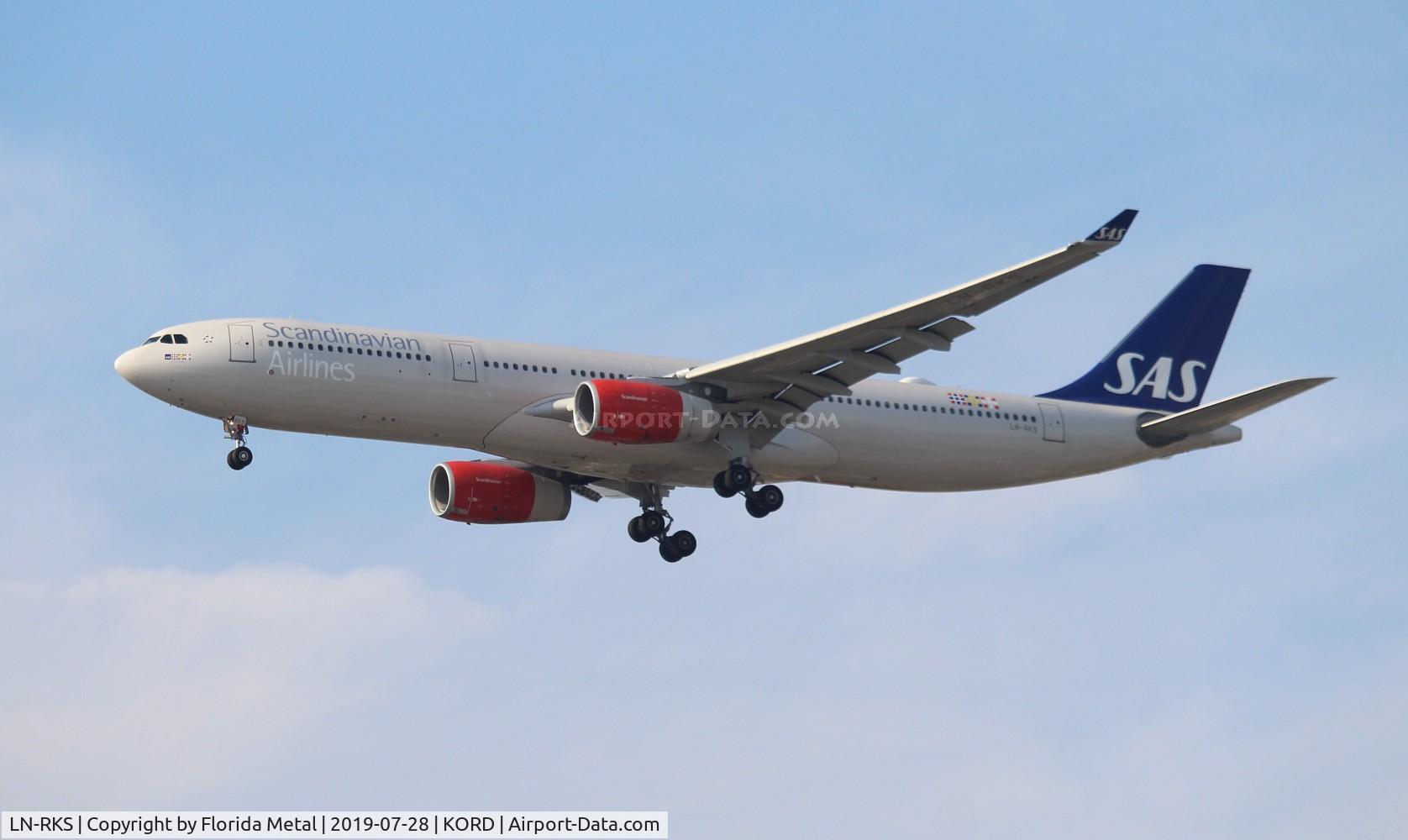 LN-RKS, 2015 Airbus A330-343E C/N 1665, SAS A333 zx CPH-ORD