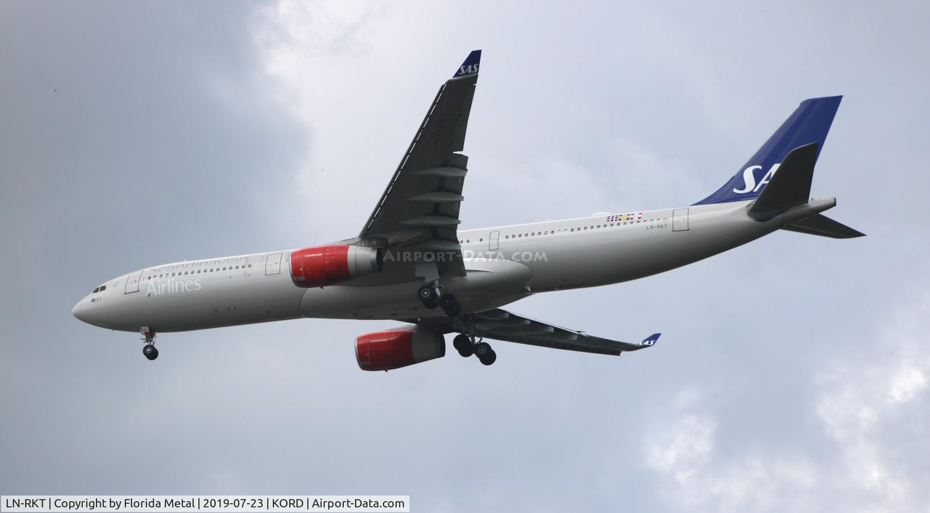 LN-RKT, 2016 Airbus A330-343E C/N 1697, SAS A333 zx CPH-ORD
