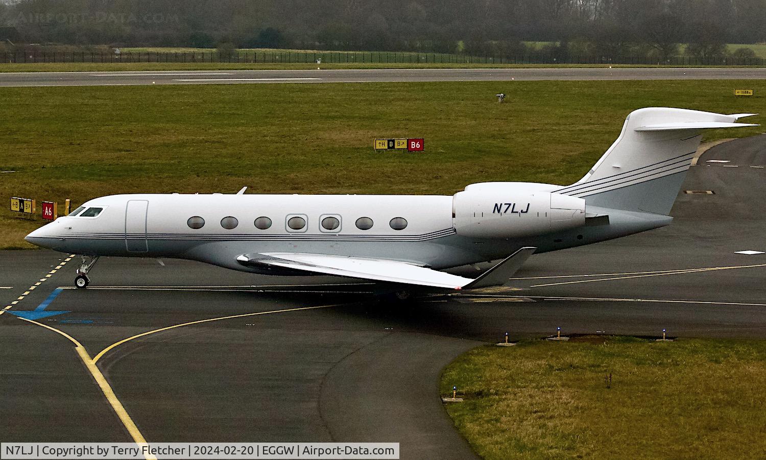 N7LJ, 2023 Gulfstream G600 C/N 73116, At Luton Airport