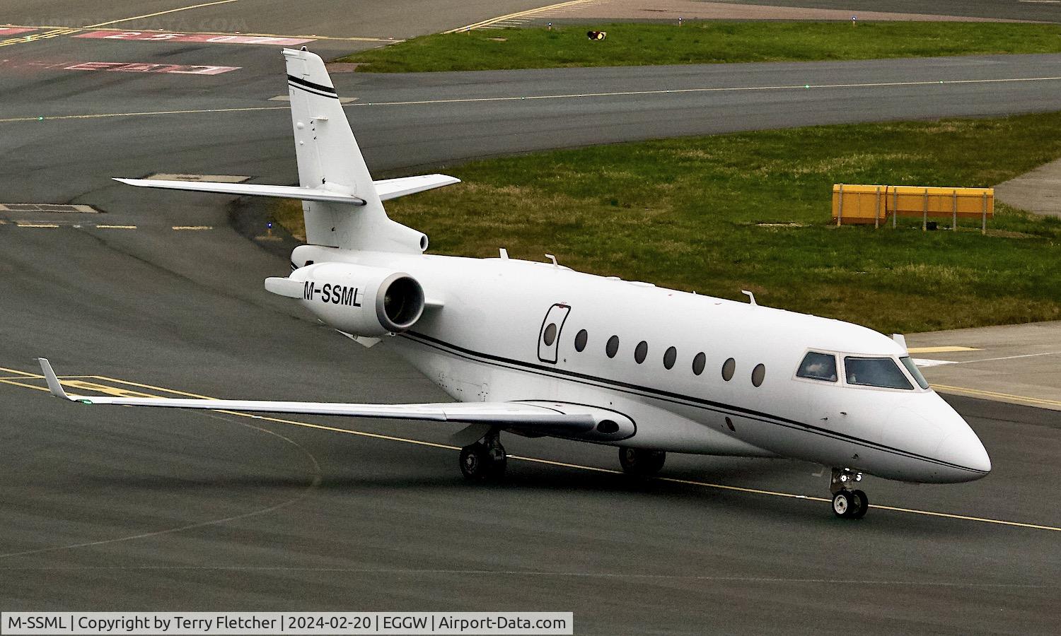 M-SSML, 2010 GULFSTREAM G200 C/N 245, At Luton Airport on 20th February 2024