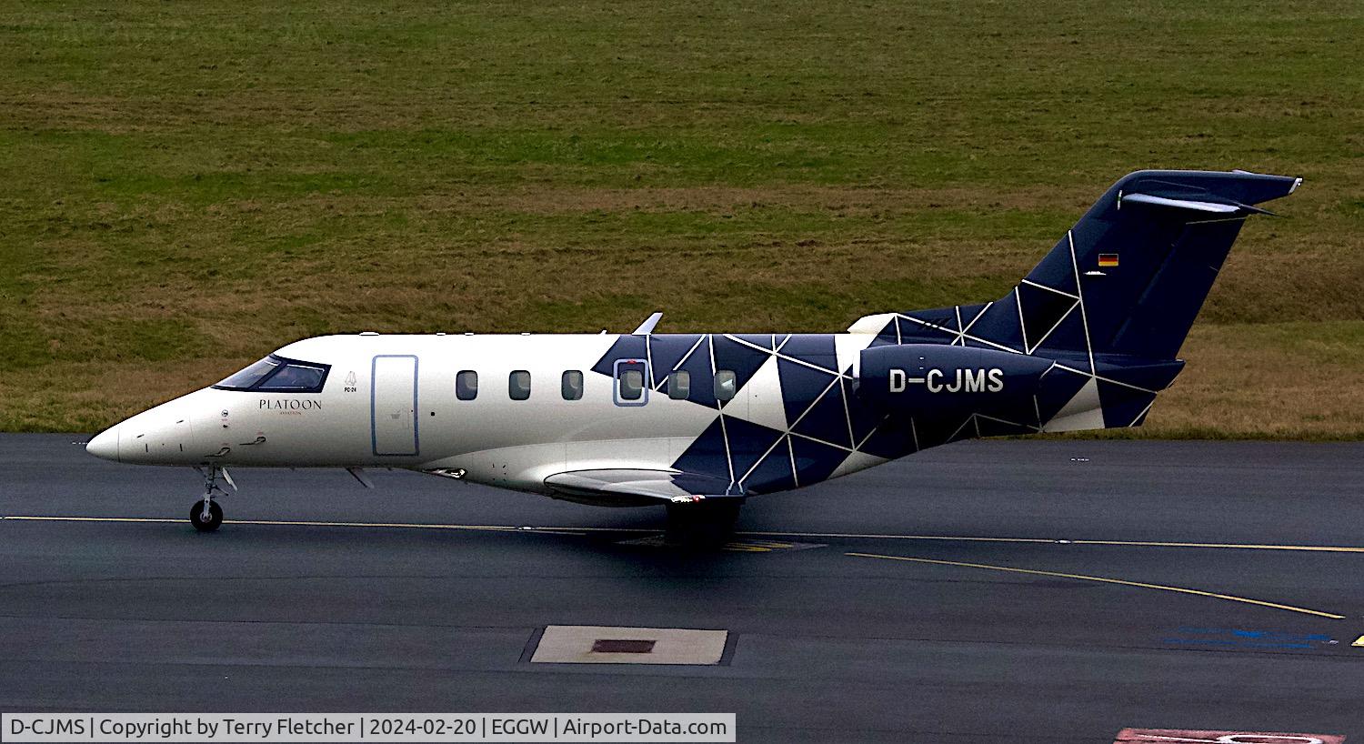D-CJMS, 2021 Pilatus PC-24 C/N 261, At Luton Airport