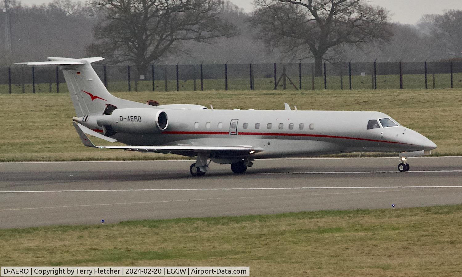 D-AERO, 2015 Embraer EMB-135BJ Legacy 650 C/N 14501214, At Luton Airport