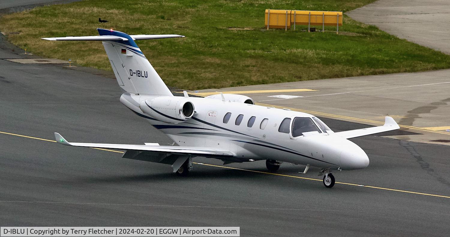 D-IBLU, 2021 Cessna 525 CitationJet M2 C/N 525-1103, At Luton Airport