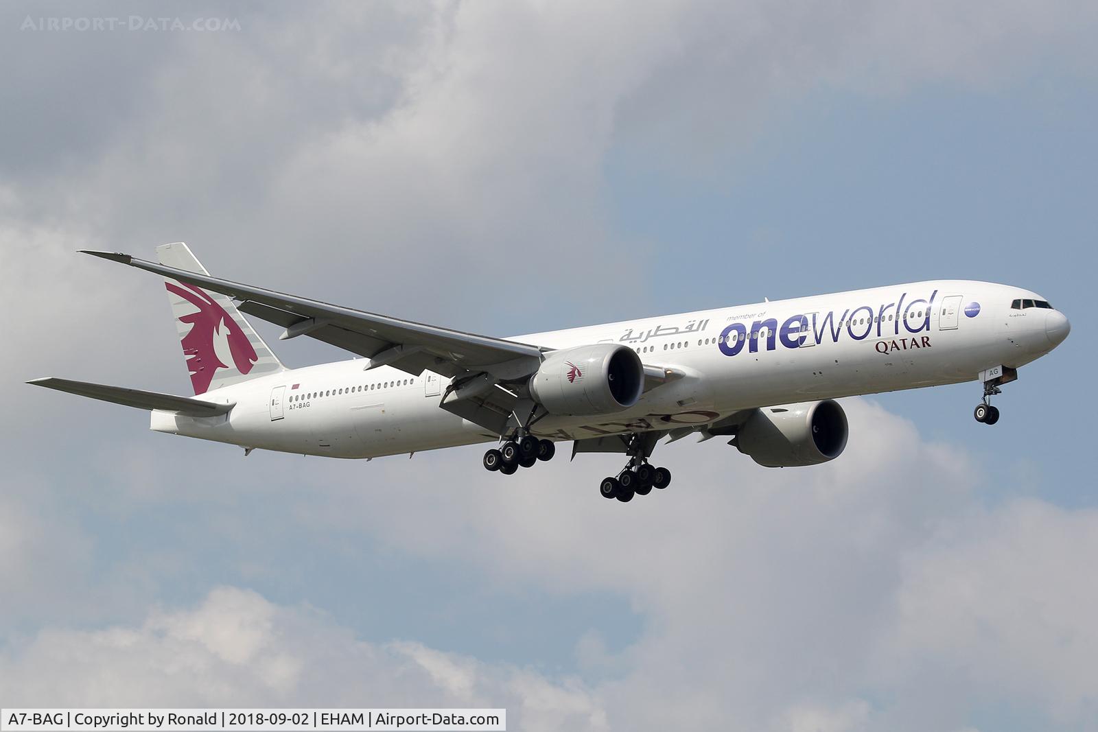 A7-BAG, 2009 Boeing 777-3DZ/ER C/N 36014, at spl