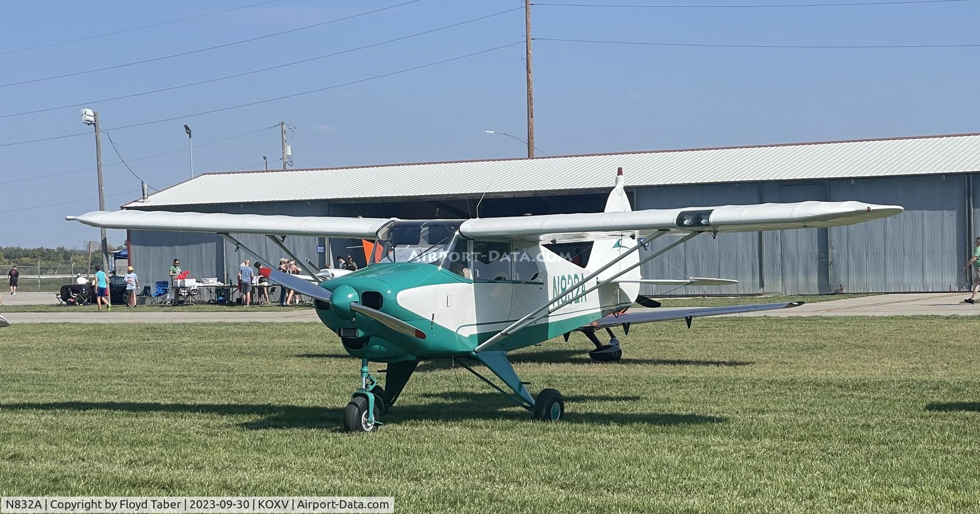 N832A, 1951 Piper PA-22 C/N 22-133, Fly Iowa 2023 Knoxville Iowa