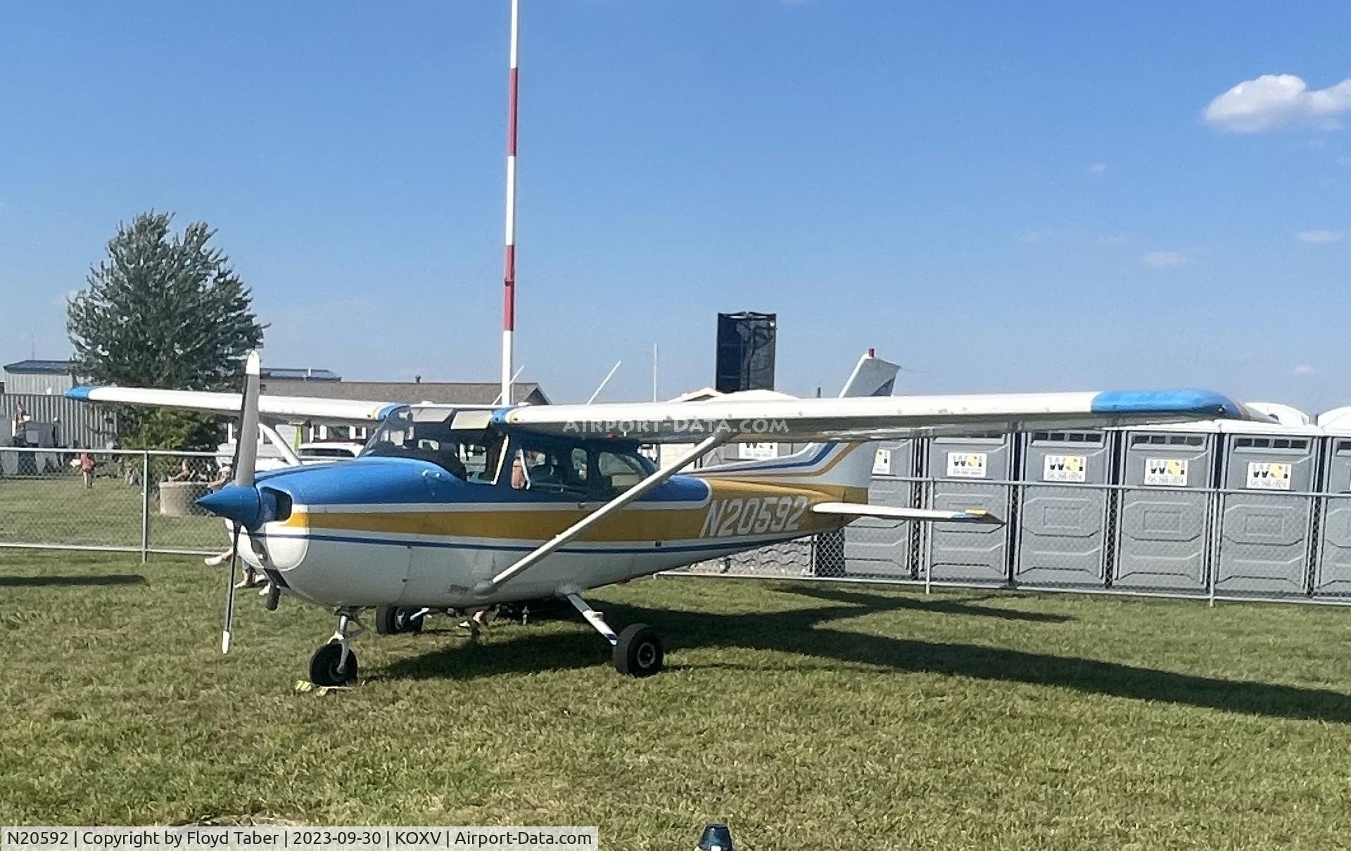 N20592, 1973 Cessna 172M C/N 17261424, Fly Iowa 2023 Knoxville Iowa
