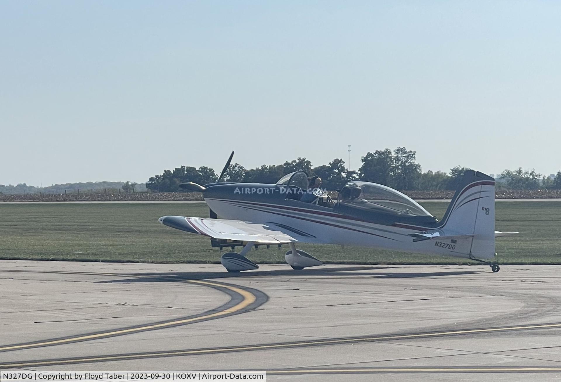 N327DG, Vans RV-8 C/N 82766, Fly Iowa 2023 Knoxville Iowa