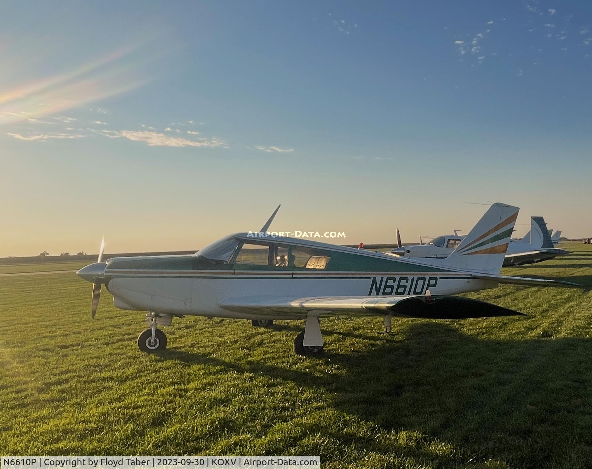 N6610P, 1960 Piper PA-24-180 Comanche C/N 24-1731, Fly Iowa 2023 Knoxville Iowa