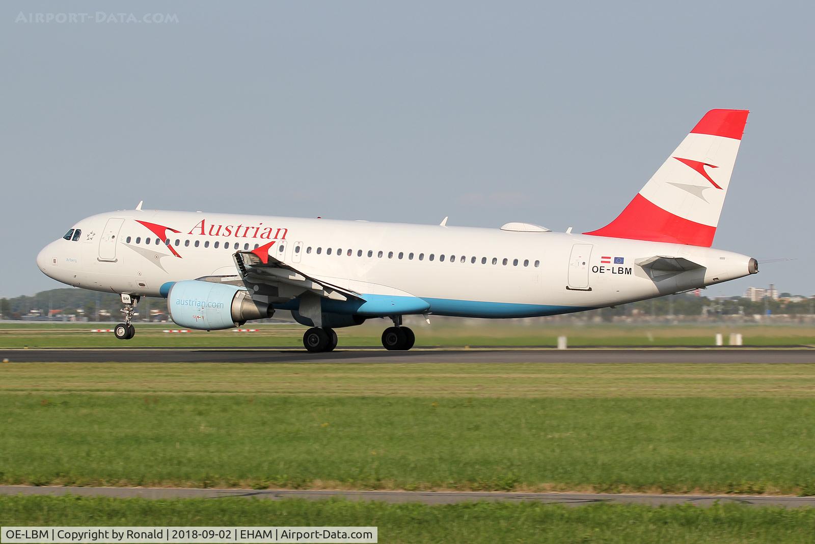 OE-LBM, 2001 Airbus A320-214 C/N 1504, at spl