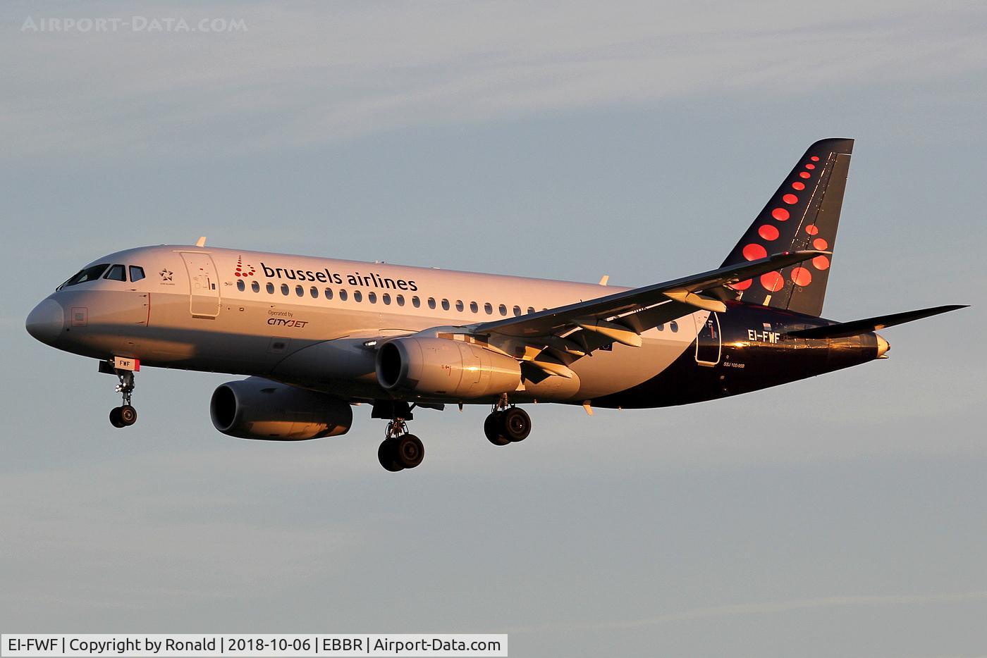 EI-FWF, 2016 Sukhoi Superjet 100-95B C/N 95118, at bru