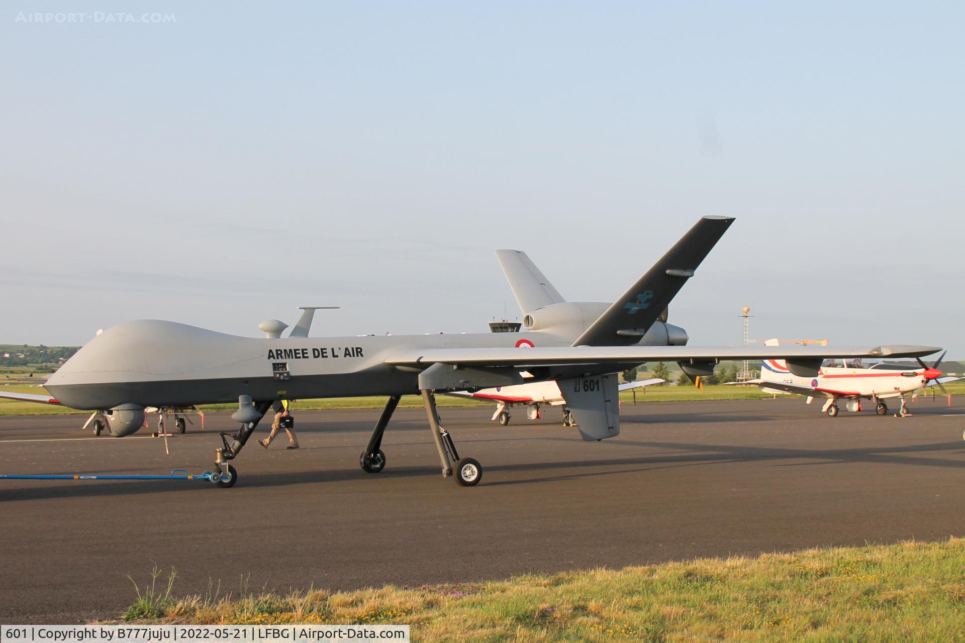 601, General Atomics MQ-9A Reaper C/N Not found 601, during Cognac airshow 2022