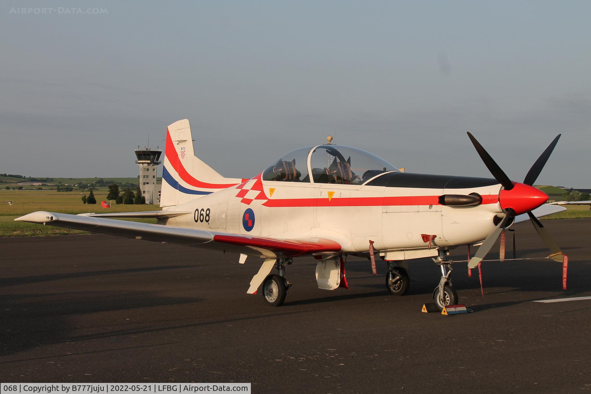068, Pilatus PC-9M C/N 631, during Cognac airshow 2022