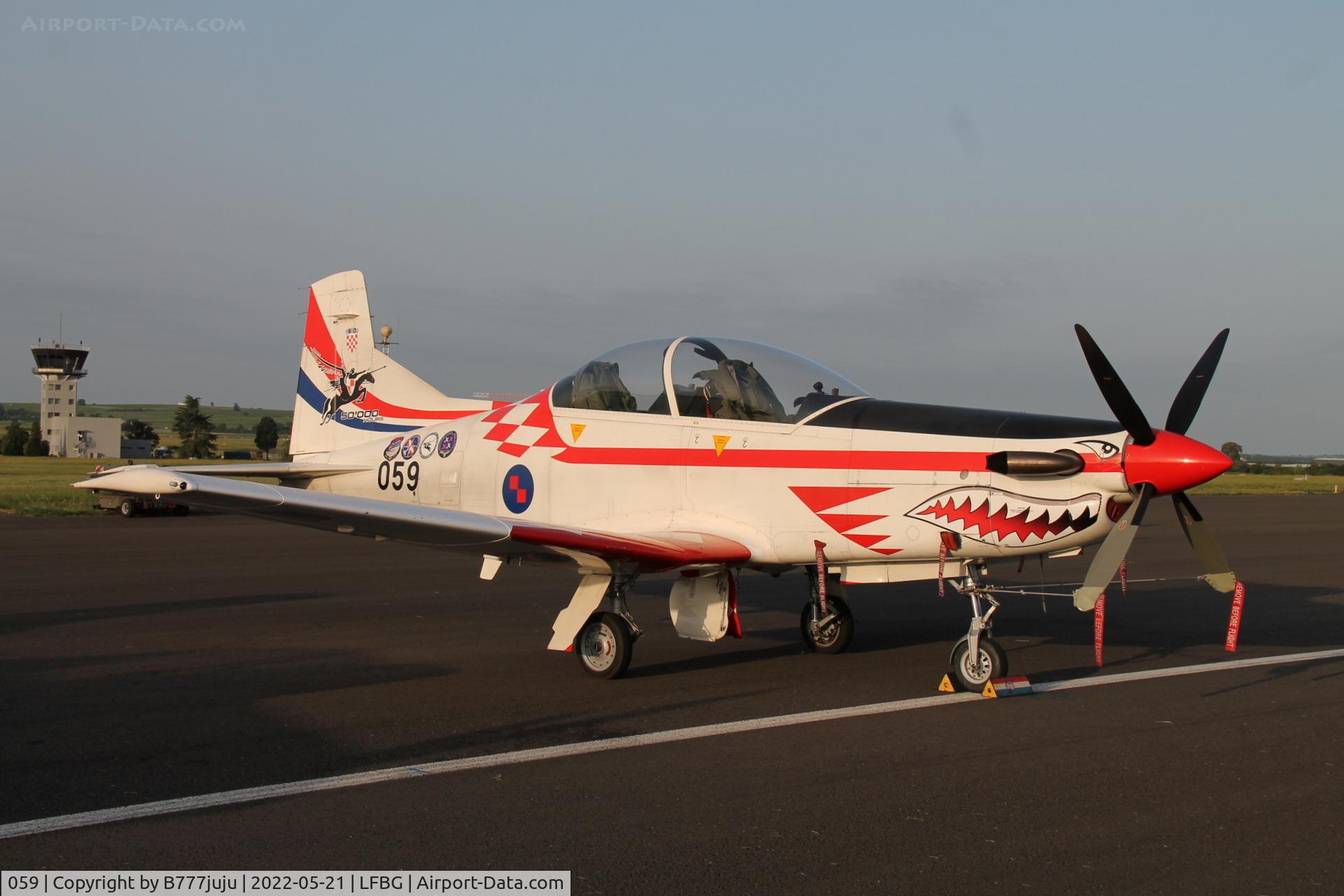 059, Pilatus PC-9M C/N 622, during Cognac airshow 2022
