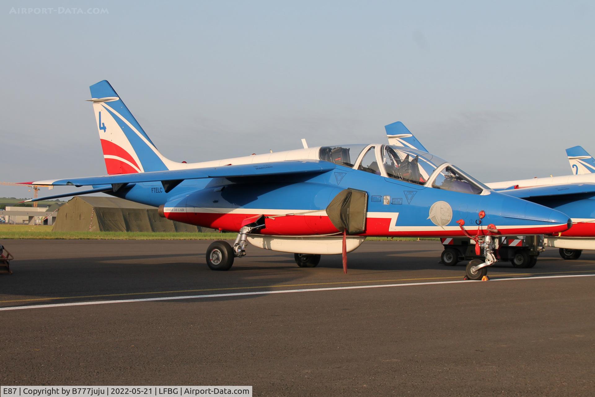 E87, Dassault-Dornier Alpha Jet E C/N E87, during Cognac airshow 2022