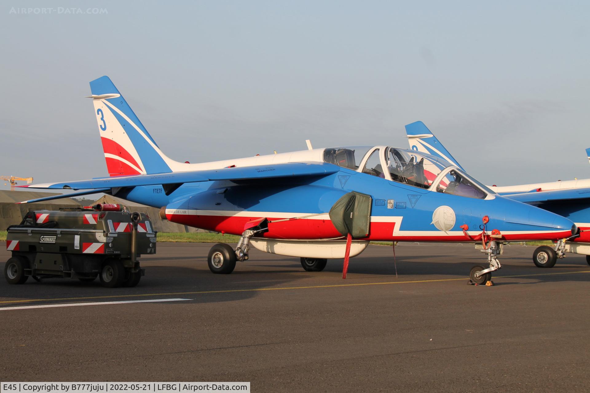E45, Dassault-Dornier Alpha Jet E C/N E45, during Cognac airshow 2022