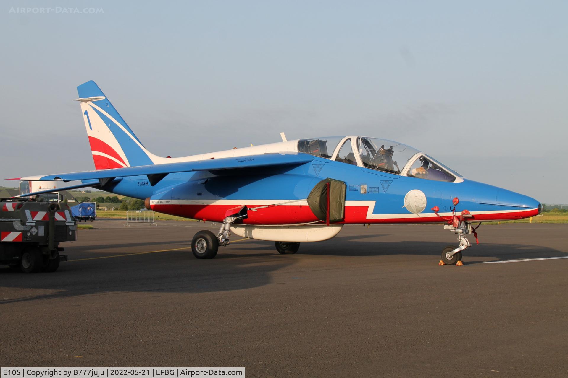 E105, Dassault-Dornier Alpha Jet E C/N E105, during Cognac airshow 2022