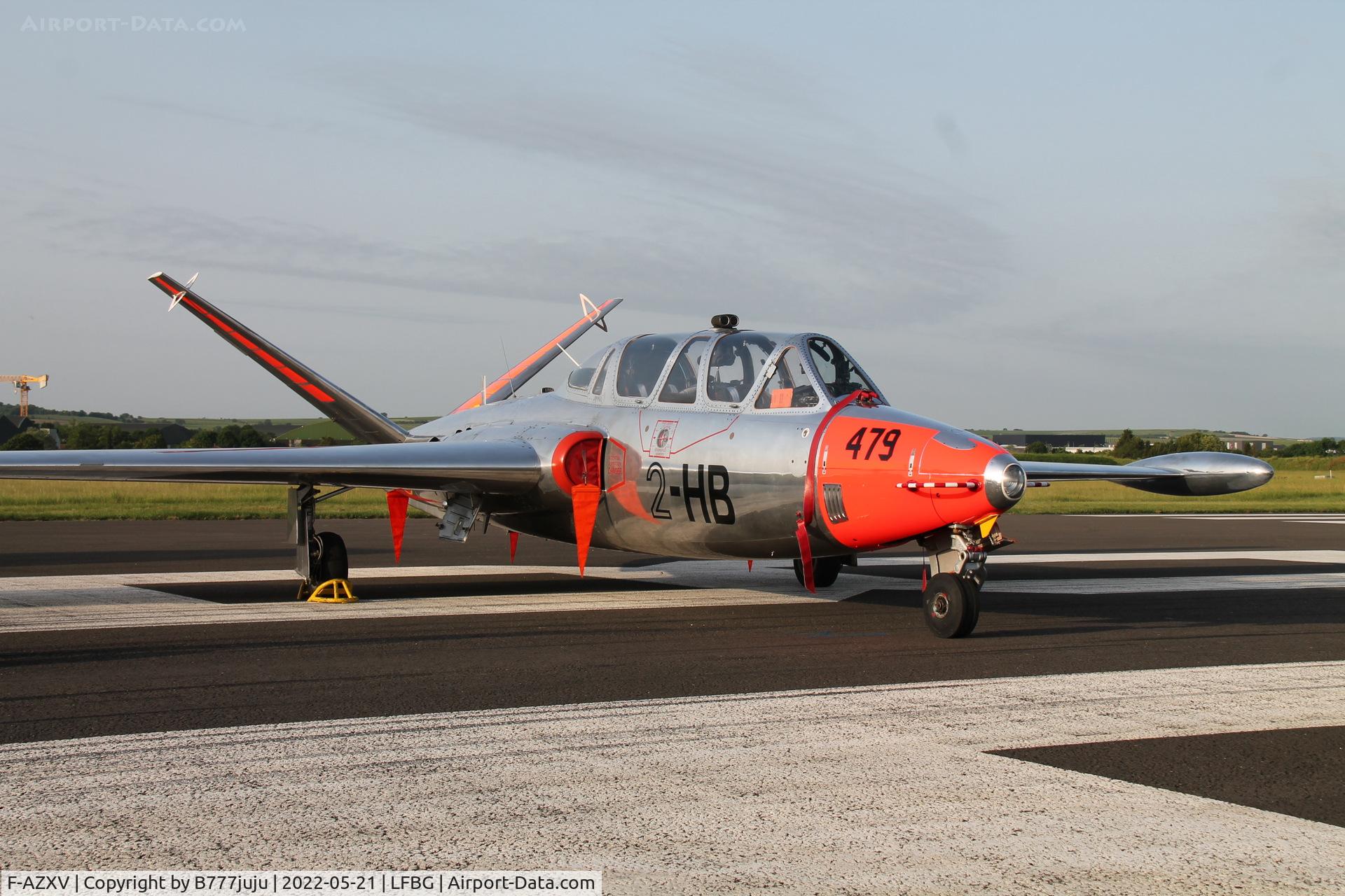 F-AZXV, Fouga CM-170 Magister C/N 479, during Cognac airshow 2022
