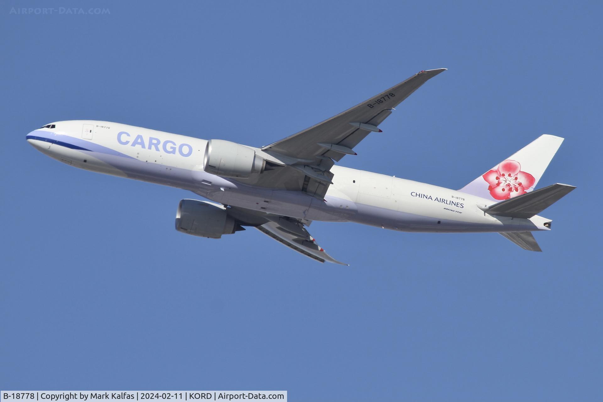 B-18778, 2022 Boeing 777F C/N 68057, B77L China Airlines Boeing 777-F B-18778 CAL5121 KORD-RJBB