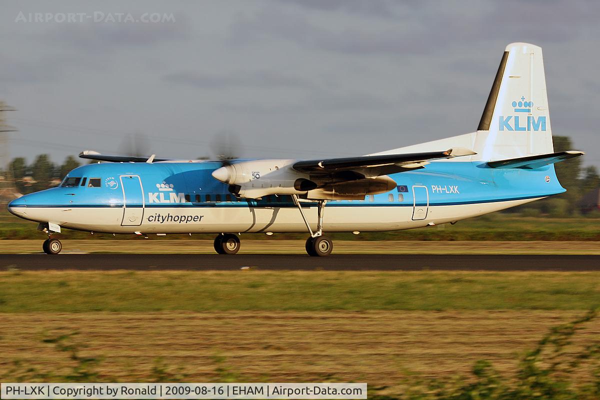 PH-LXK, 1993 Fokker 50 C/N 20271, at spl