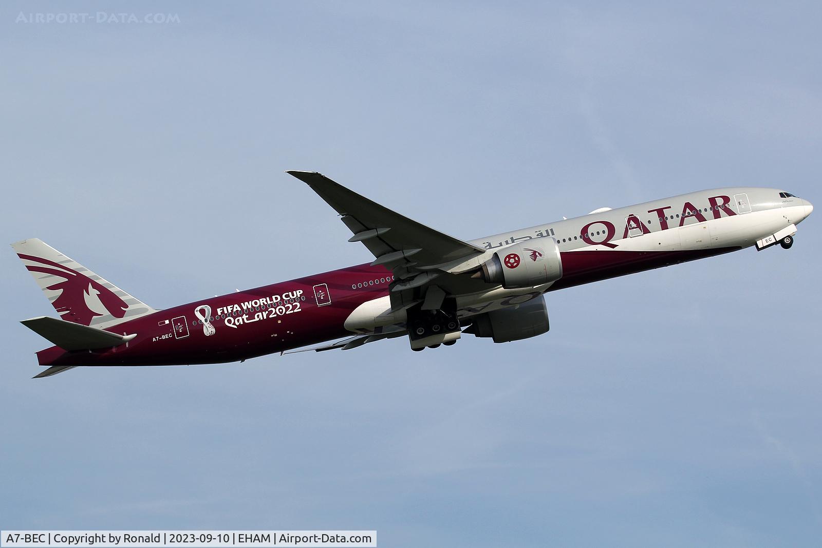 A7-BEC, 2014 Boeing 777-3DZ/ER C/N 43216, at spl