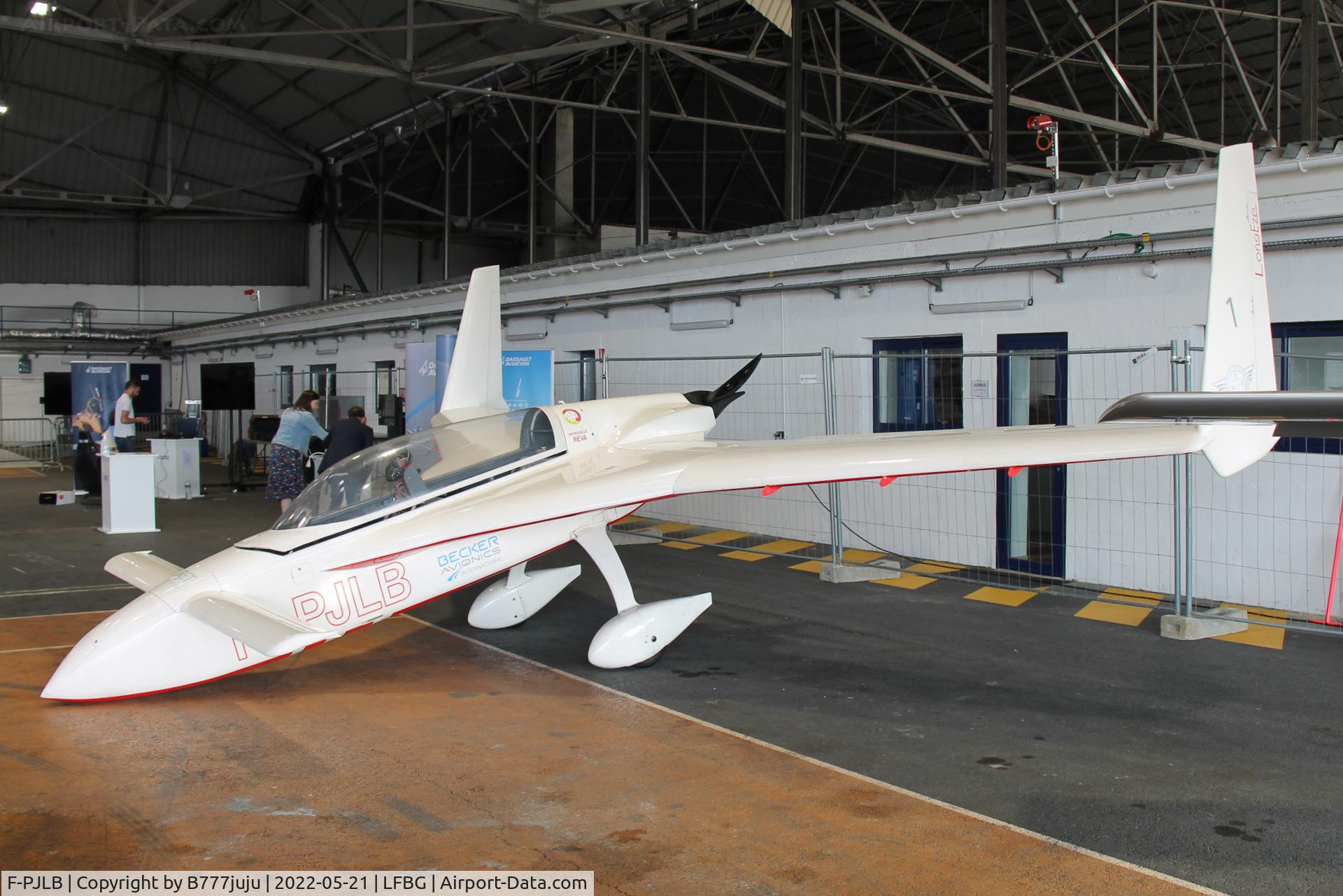 F-PJLB, Rutan Long-EZ C/N 1344, during Cognac airshow 2022