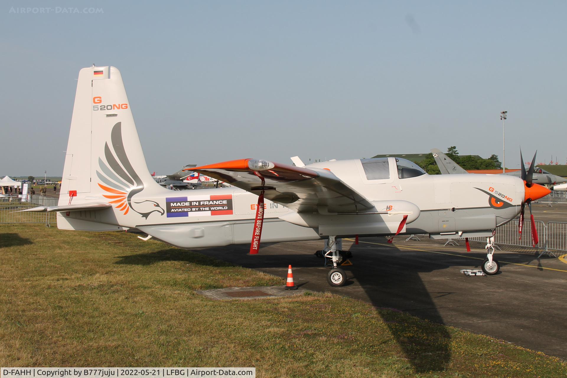 D-FAHH, 1991 Grob G-520 Egrett II C/N 10005, during Cognac airshow 2022