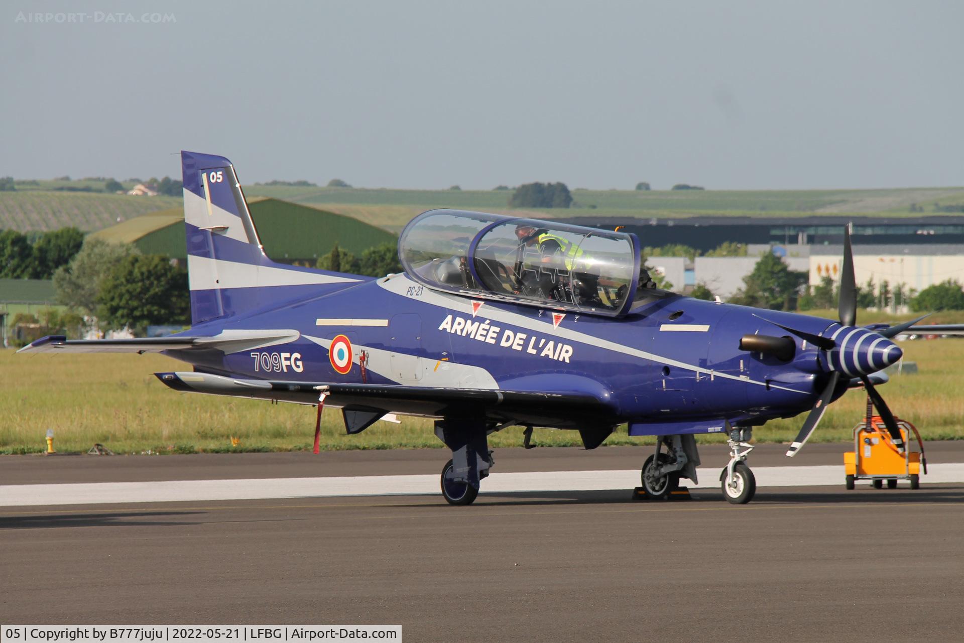 05, 2018 Pilatus PC-21 C/N 297, during Cognac airshow 2022