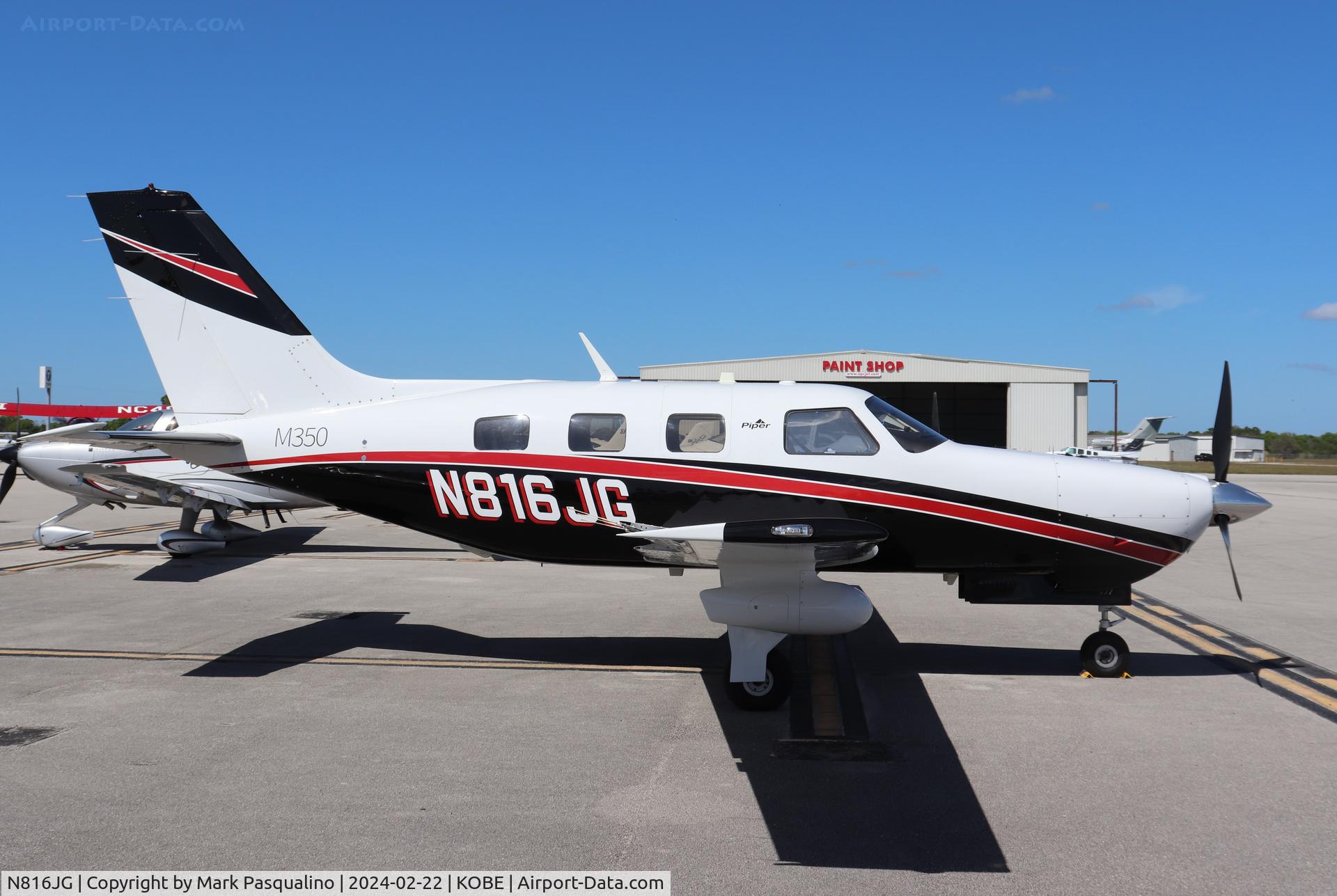 N816JG, 2016 Piper PA-46-350P Malibu Mirage C/N 4636696, Piper PA-46-350P