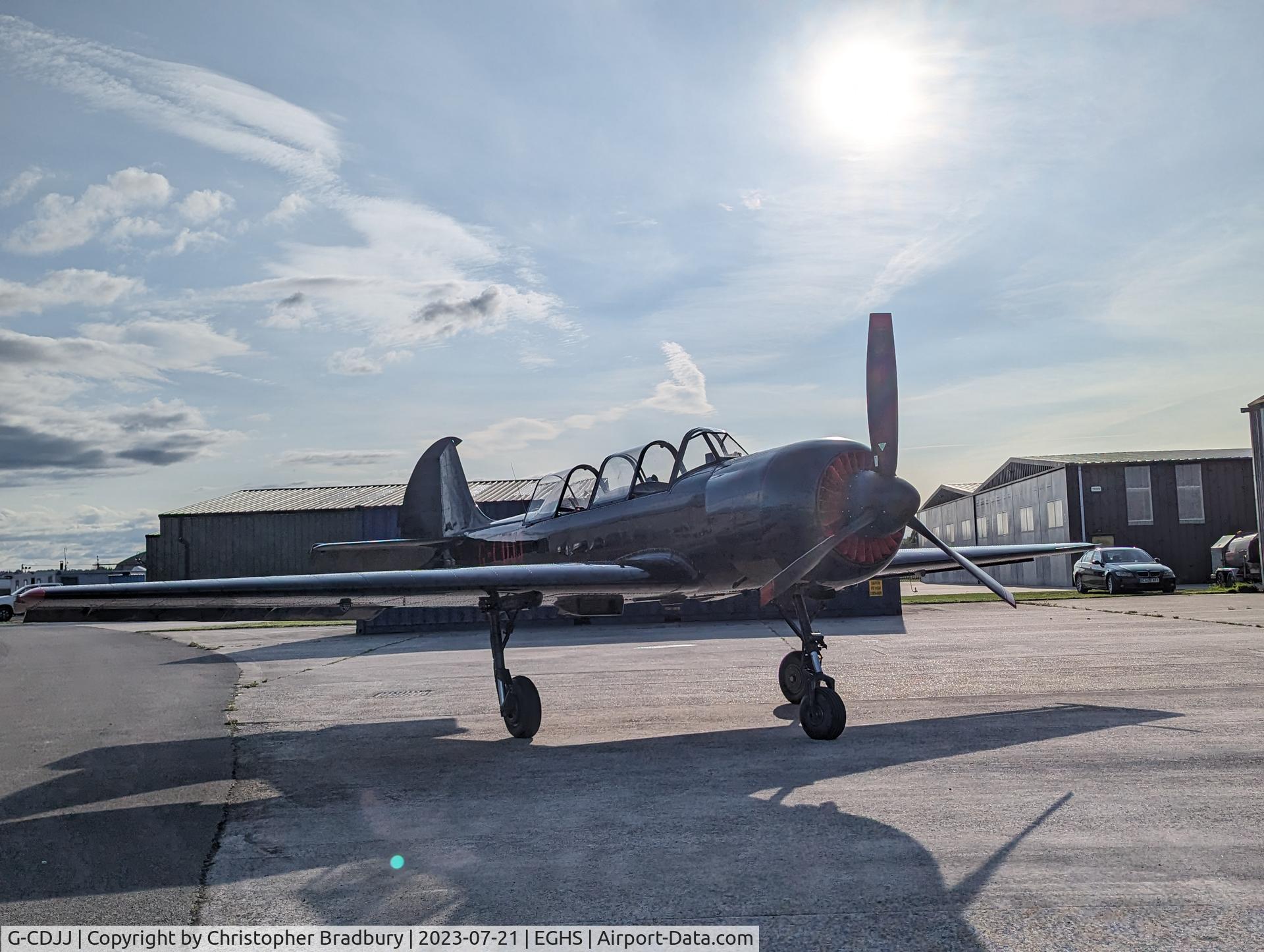 G-CDJJ, 1989 Bacau Yak-52 C/N 899912, G-CDJJ, post restoration at Henstrige Airfield 2023