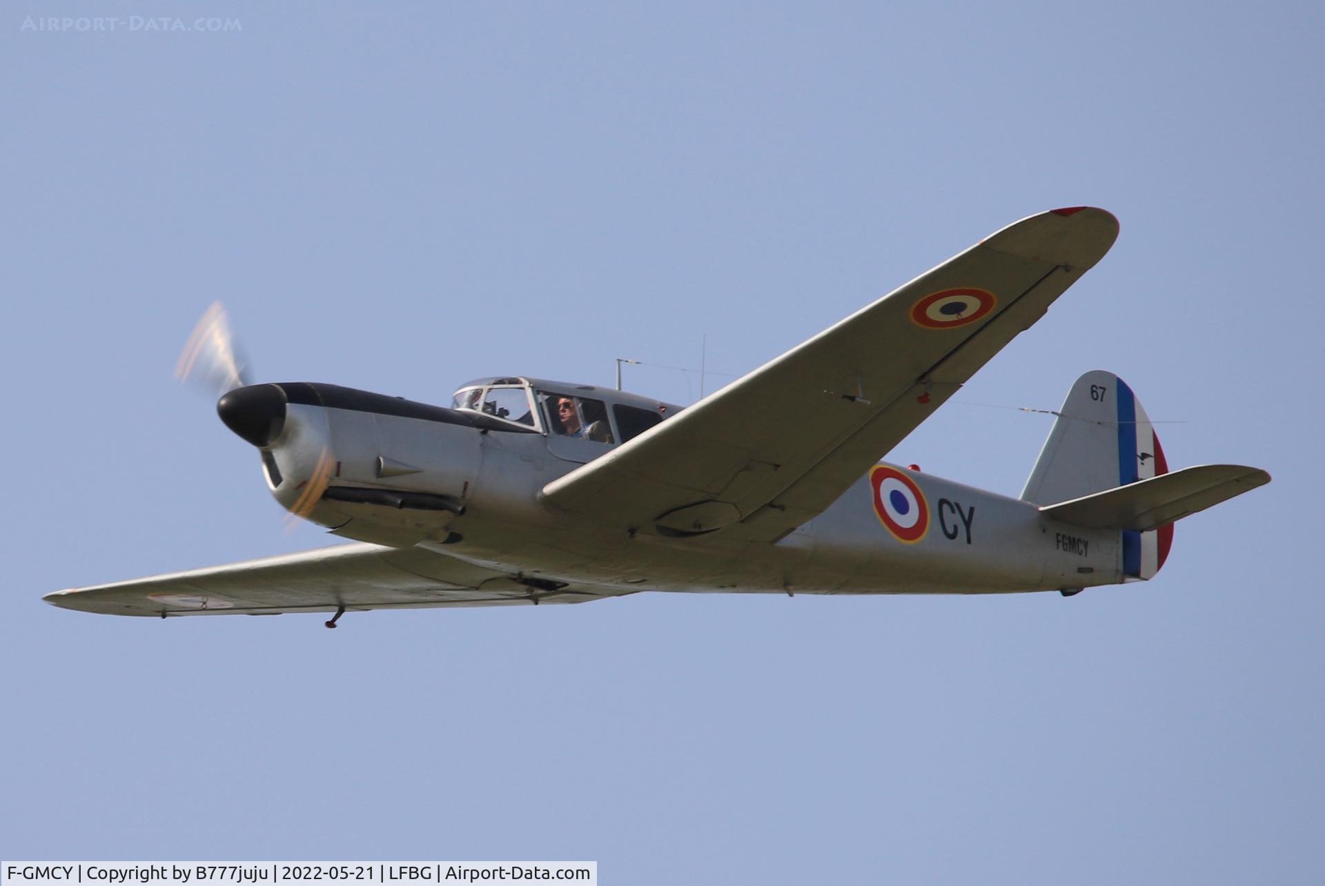F-GMCY, 1947 Nord (Messerschmitt) N-1101 Noralpha C/N 67, during Cognac airshow 2022