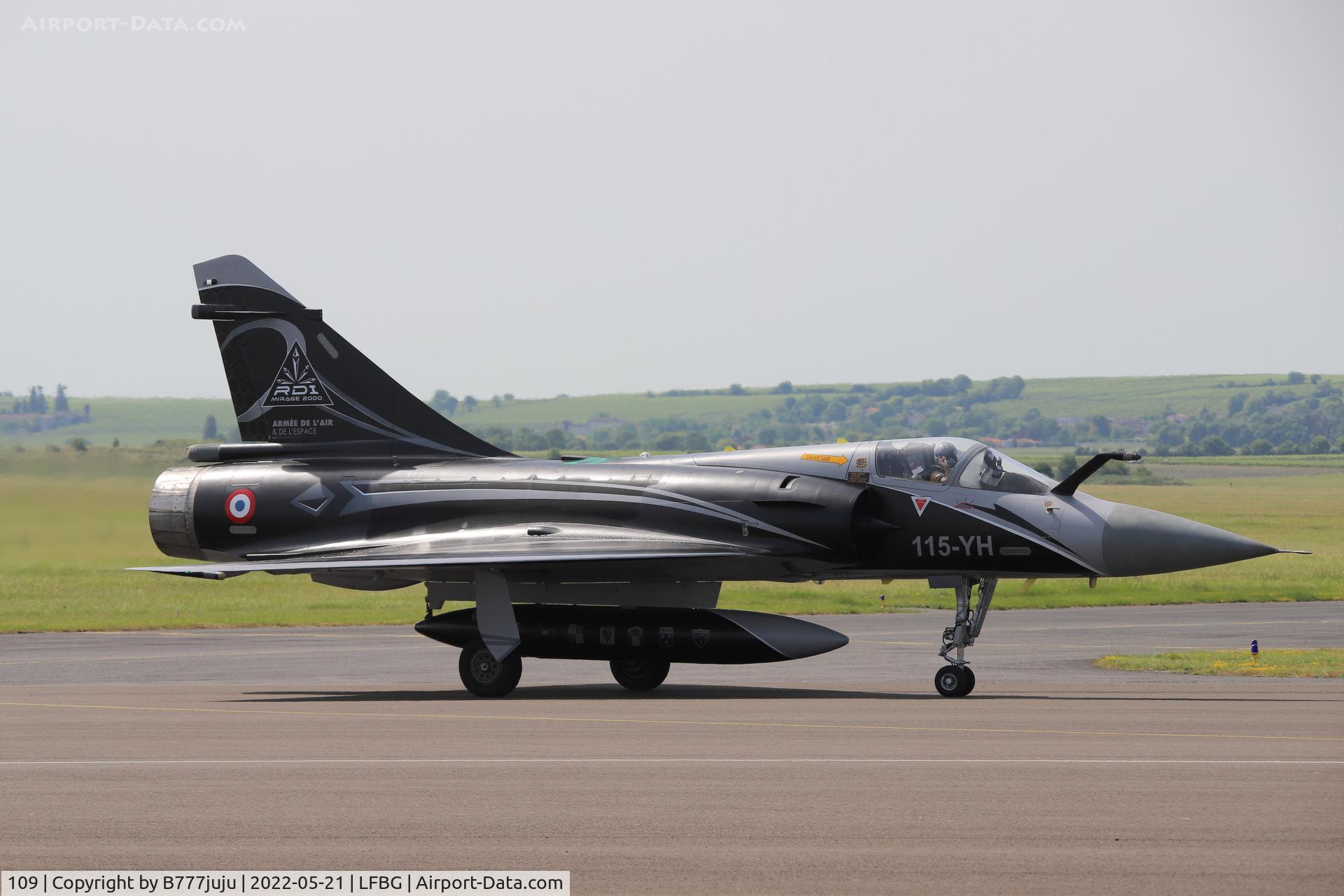 109, Dassault Mirage 2000C C/N 375, during Cognac airshow 2022