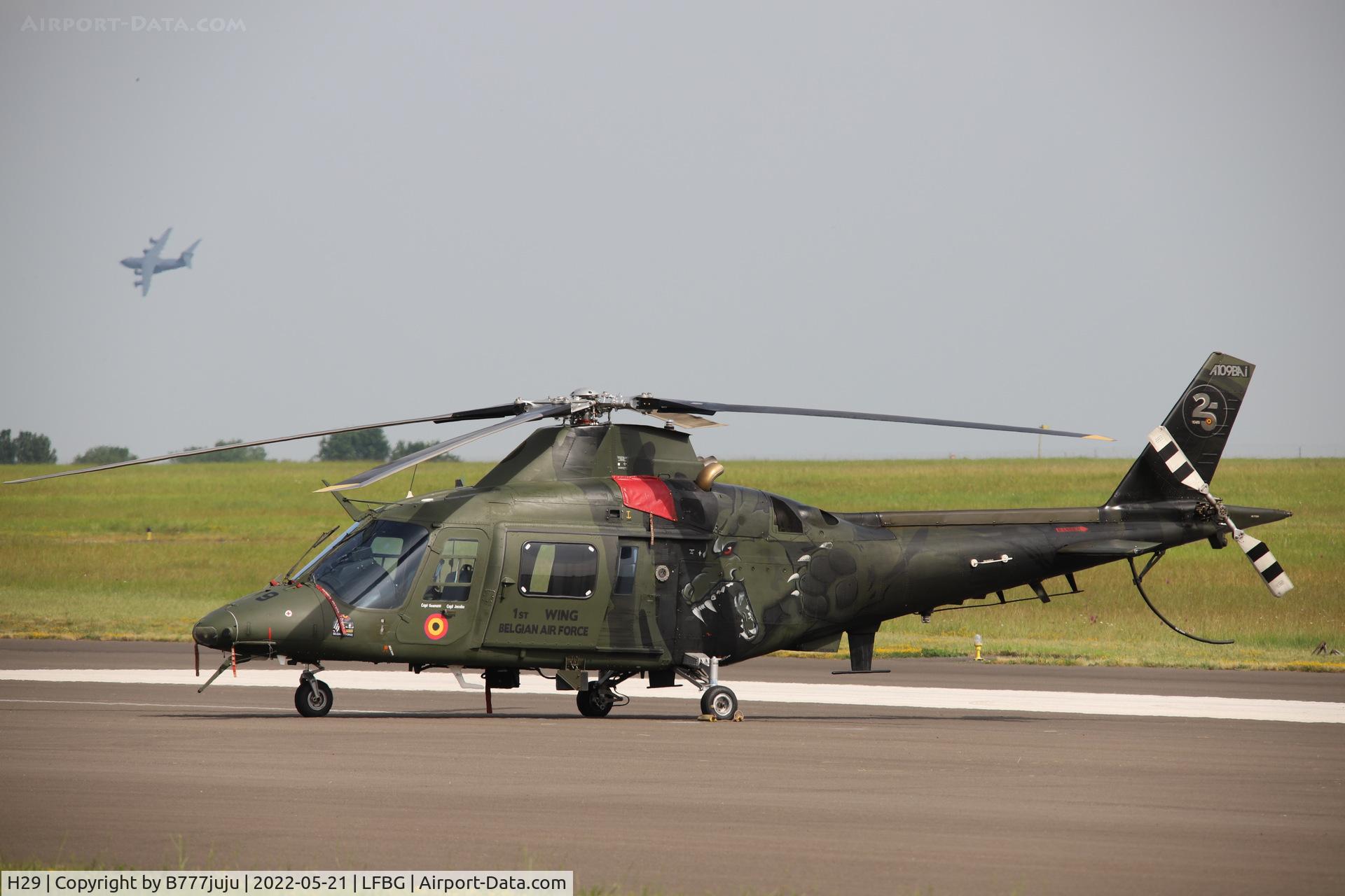 H29, Agusta A-109BA C/N 0329, during Cognac airshow 2022