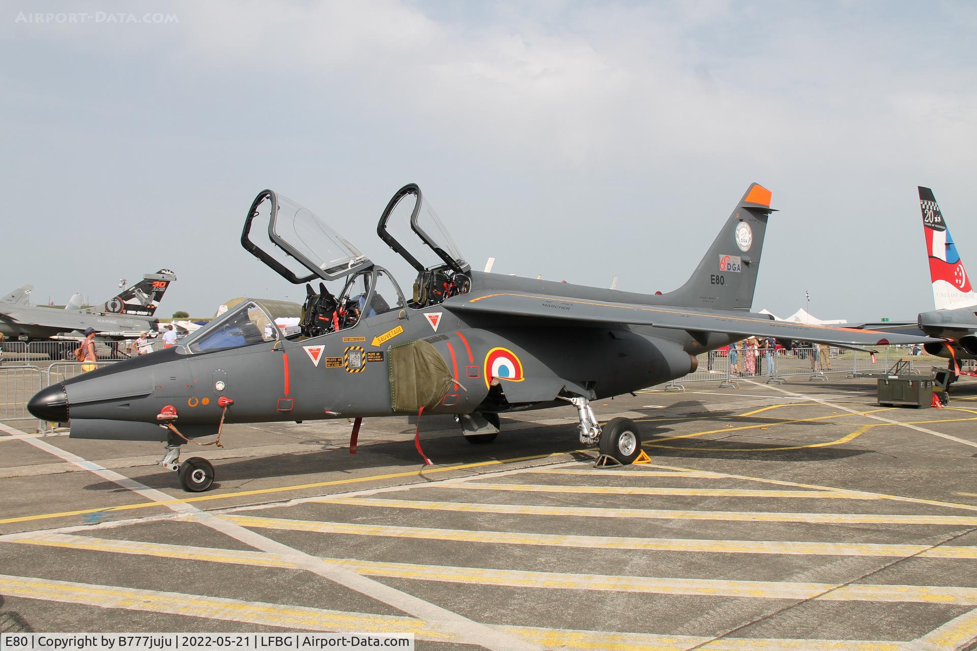 E80, Dassault-Dornier Alpha Jet E C/N E80, during Cognac airshow 2022