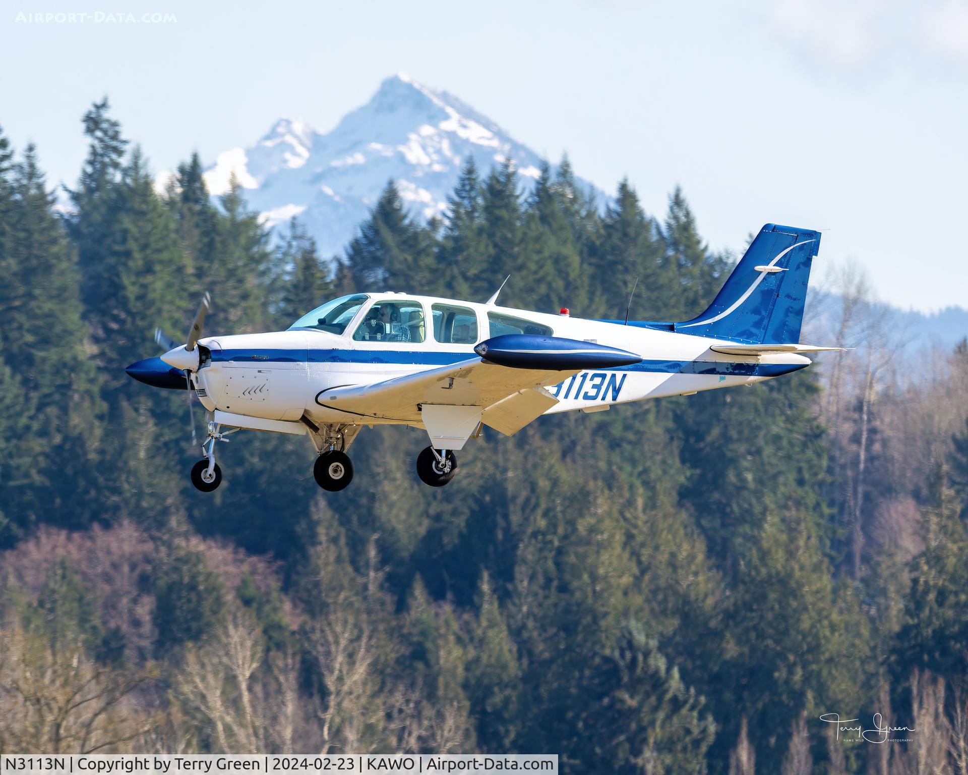 N3113N, 1988 Beech F33A Bonanza C/N CE-1250, KAWO