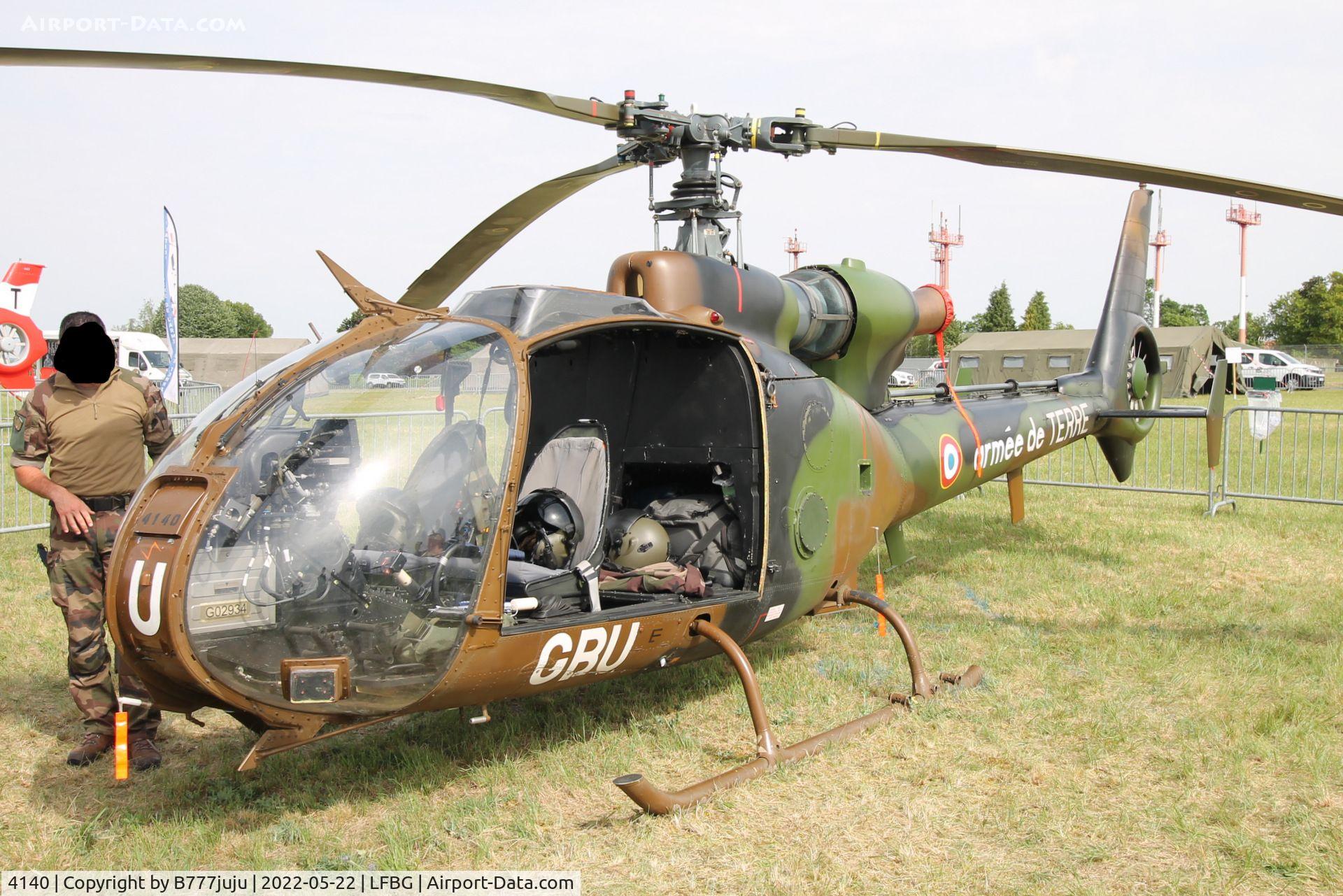 4140, Aérospatiale SA-342M Gazelle C/N 2140, during Cognac airshow 2022