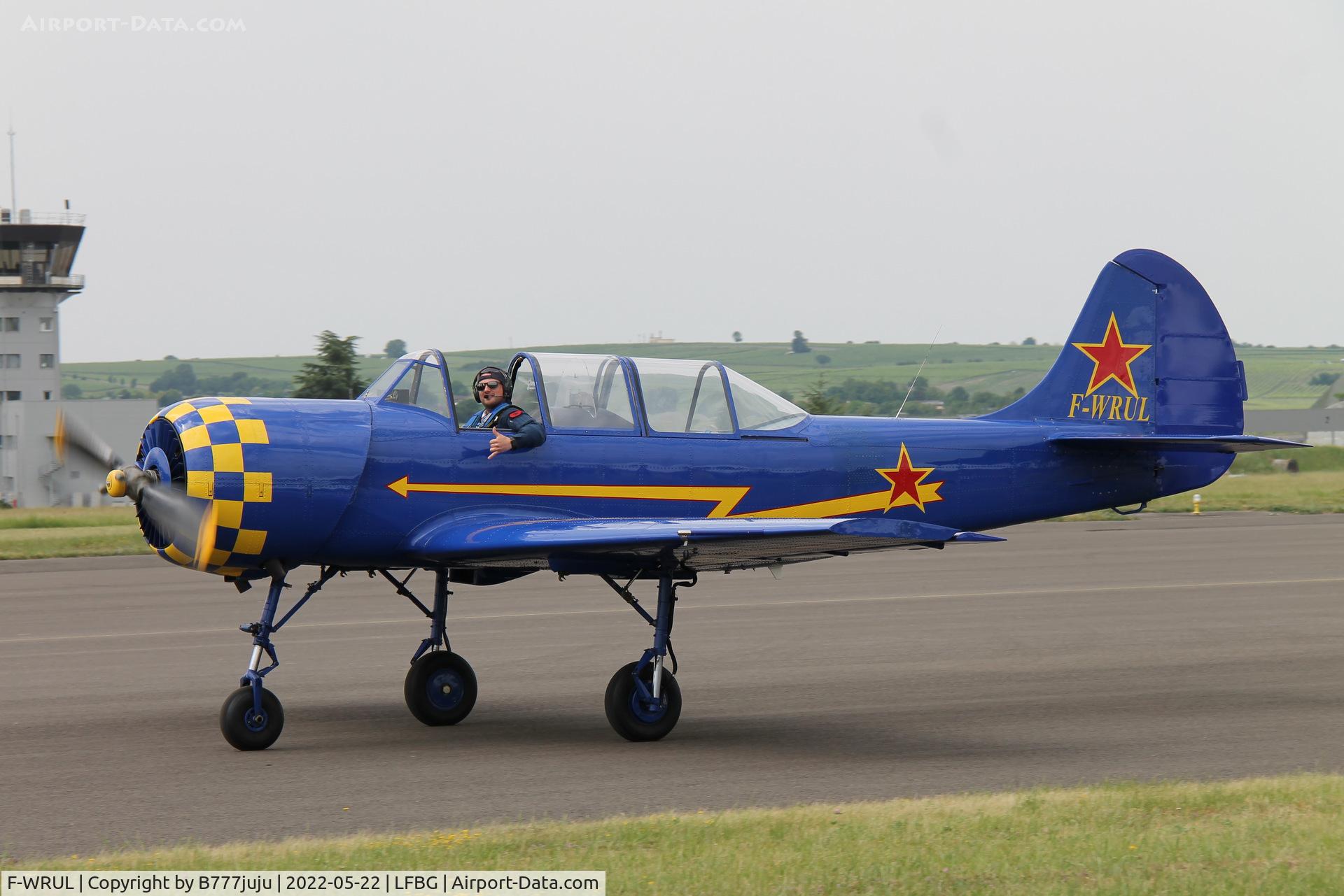 F-WRUL, Yakovlev Yak-52 C/N 844201, during Cognac airshow 2022