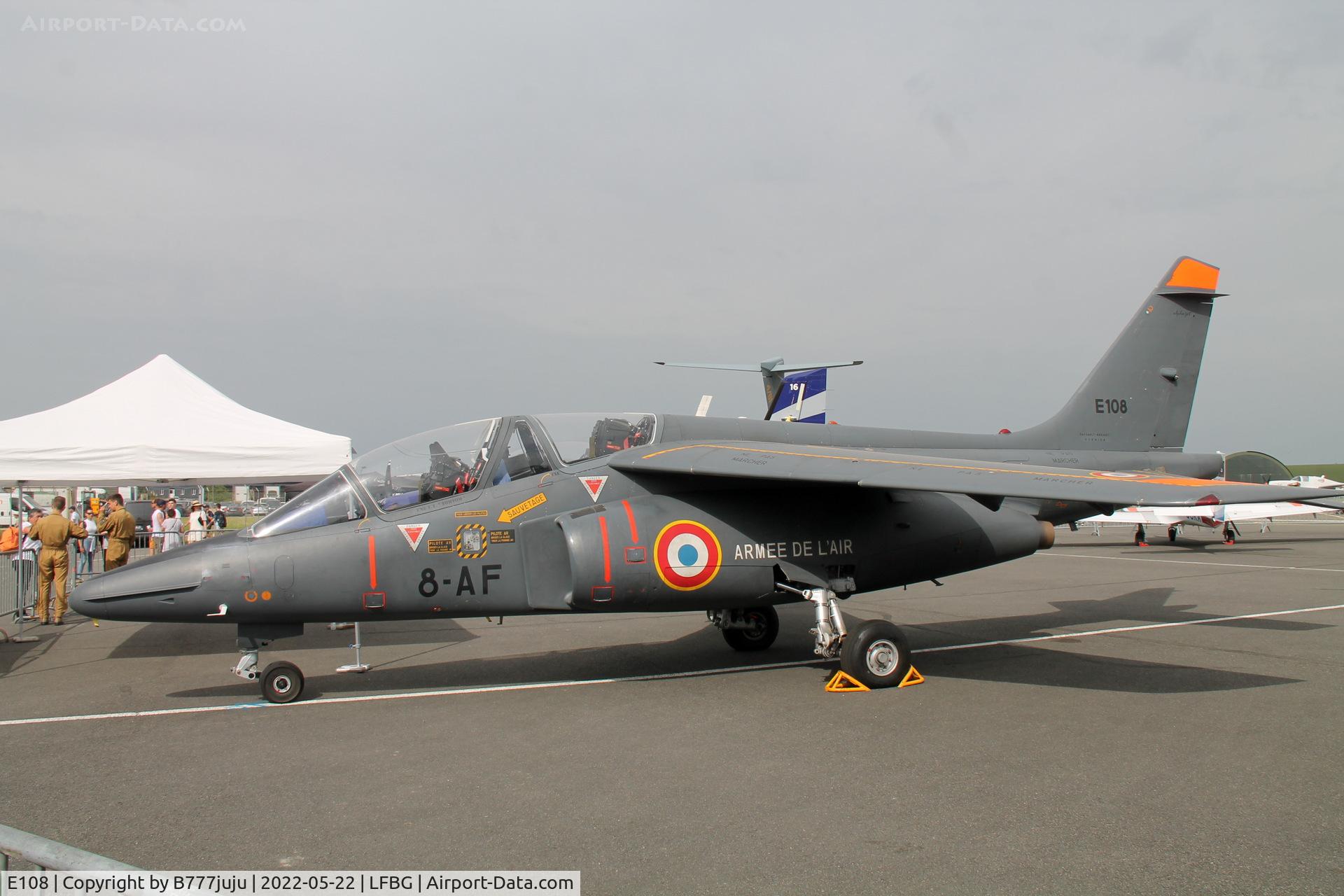 E108, Dassault-Dornier Alpha Jet E C/N E108, during Cognac airshow 2022