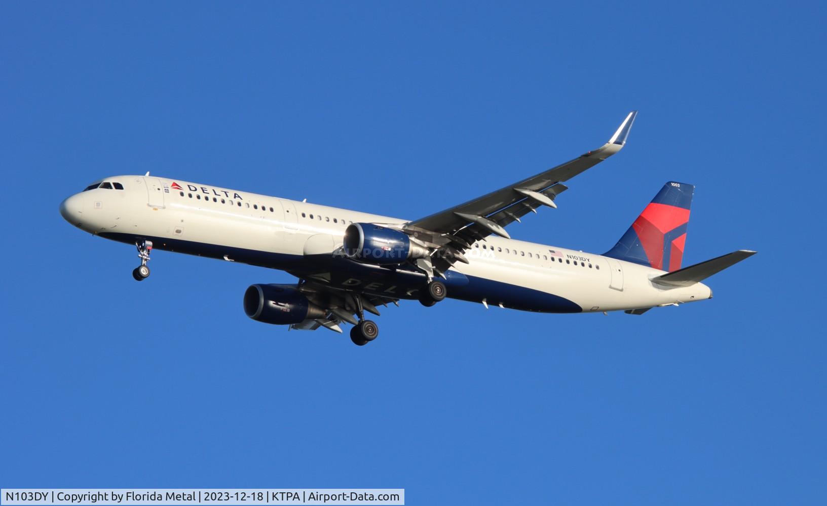 N103DY, 2020 Airbus A321-211 C/N 9538, DAL A321 zx DTW-TPA
