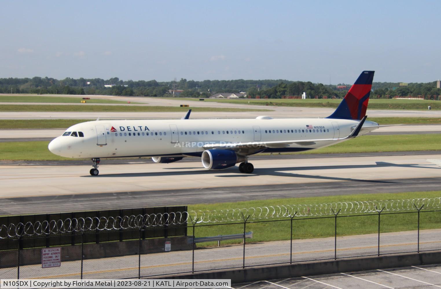 N105DX, 2020 Airbus A321-211 C/N 10030, DAL A321 zx RDU-ATL