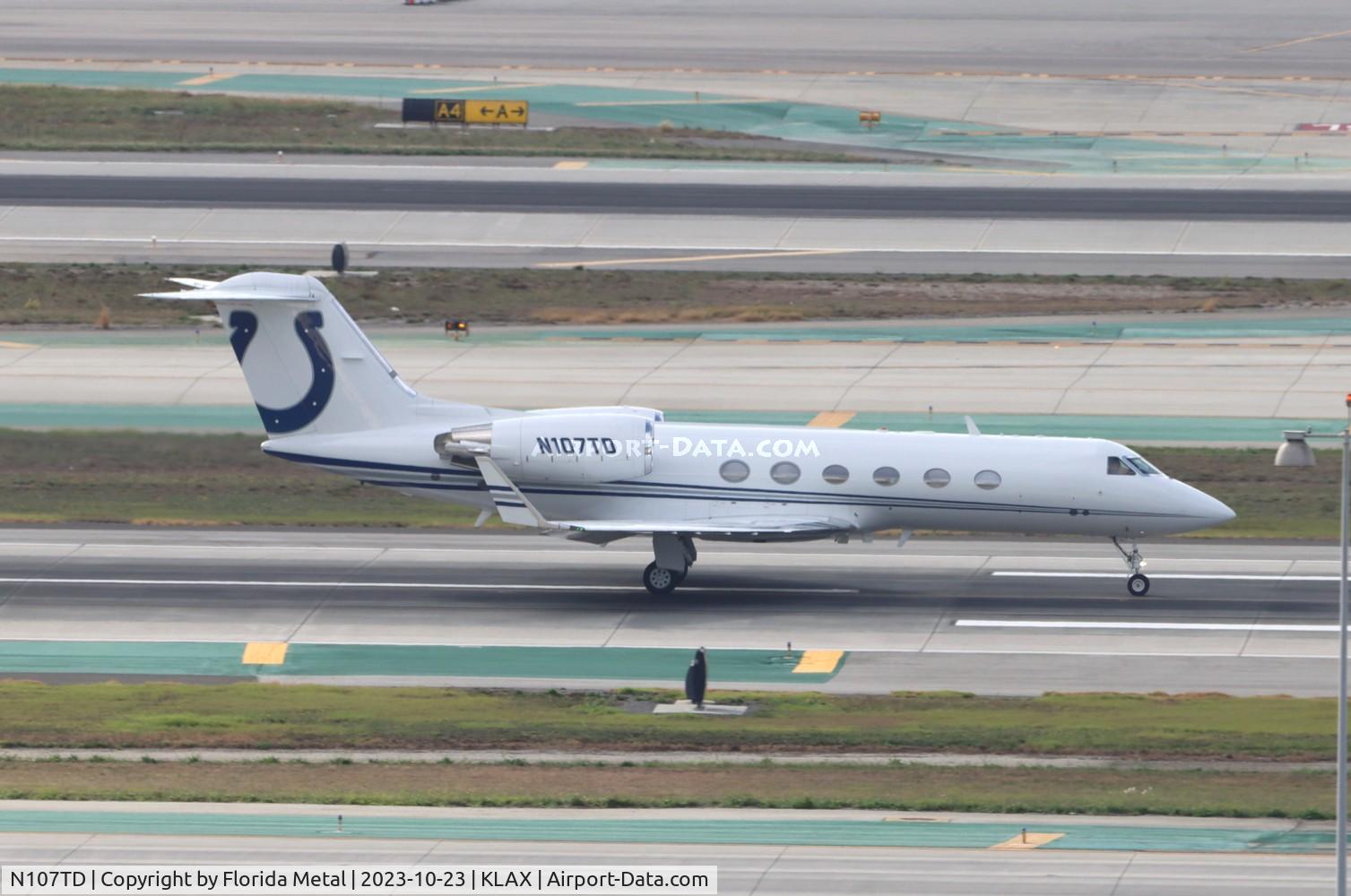 N107TD, 1998 Gulfstream Aerospace G-IV C/N 1355, G-IV zx LAX-IND